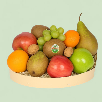 Gouden Basis Fruitmand – een vrolijk en verzorgd mandje vol vers fruit