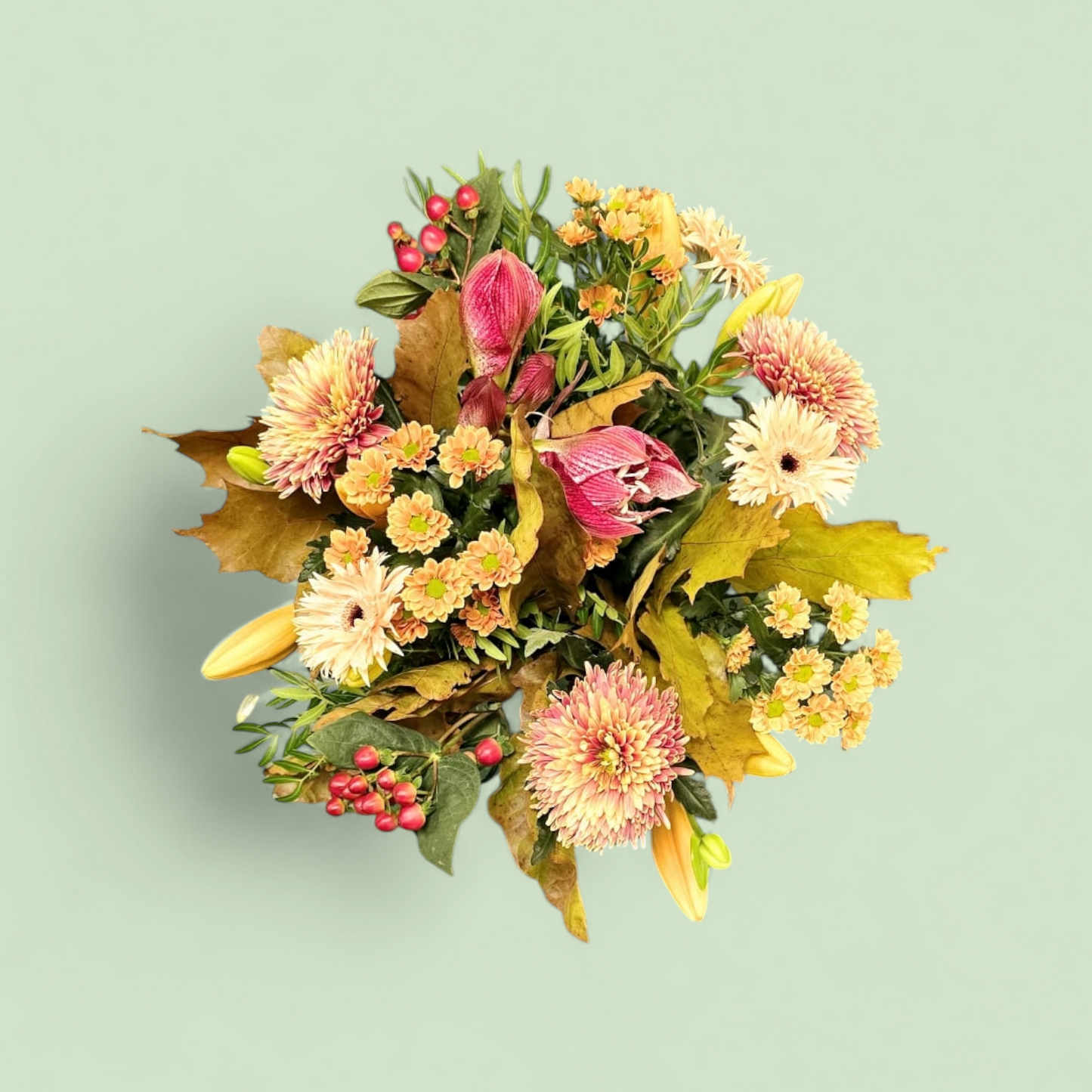 Klassiek Herfstboeket met Amaryllis en Lelie | bkj-bloemisten.nl
