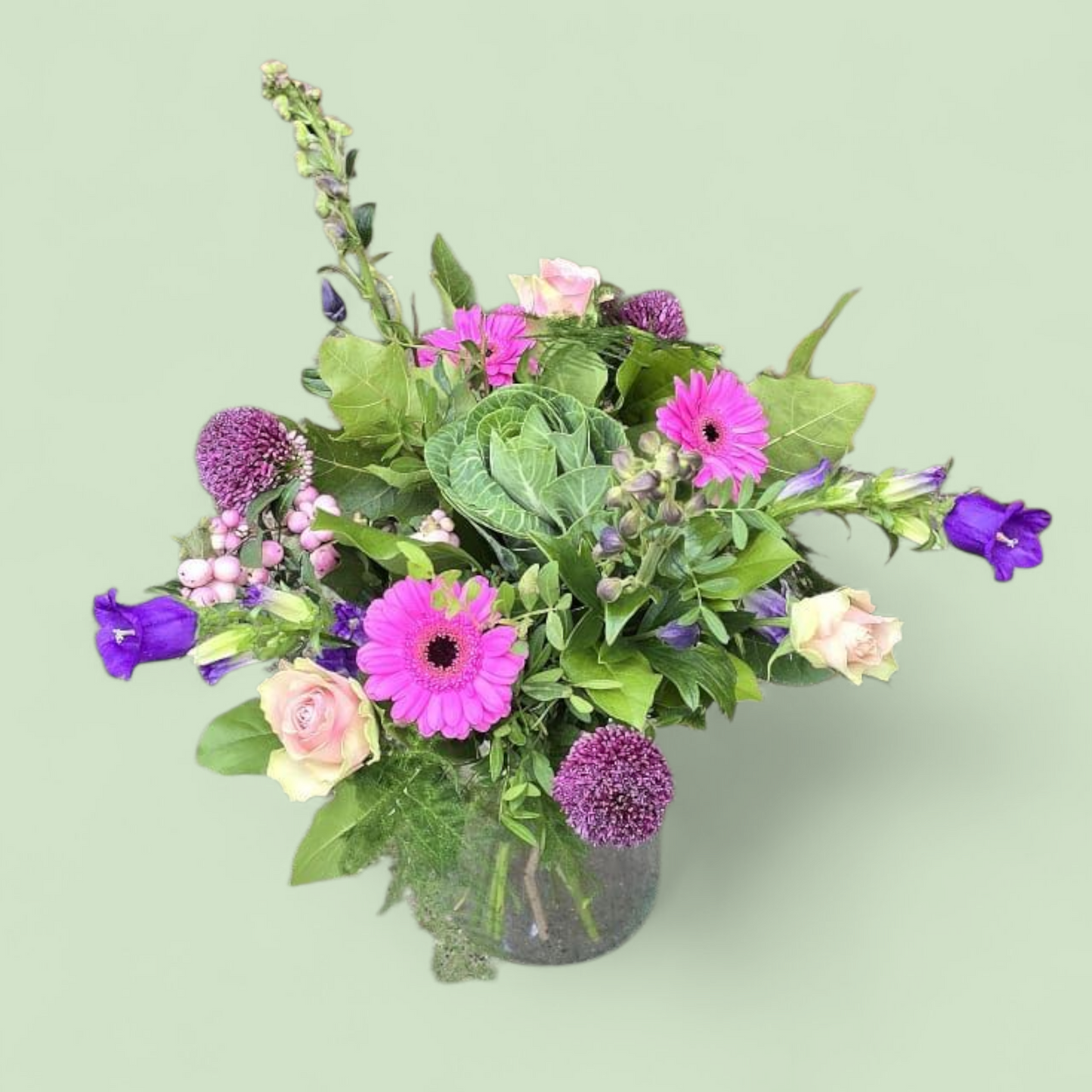 Herfstboeket – roze paars zalm