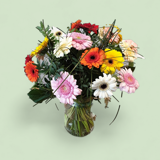 Boeket gerbera - vrolijkheid in bloemvorm